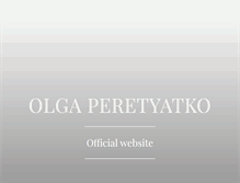 Tablet Screenshot of olgaperetyatko.com